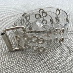 Grommet Belt - Clear